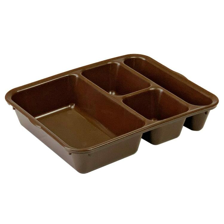 JONESZYLON MAX-FLEX 4 COMPARTMENT TRAY | ICS Jail Supplies